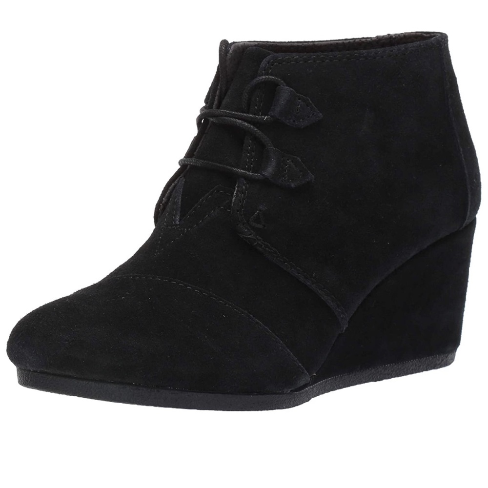 Toms kala dessert wedge suede booties